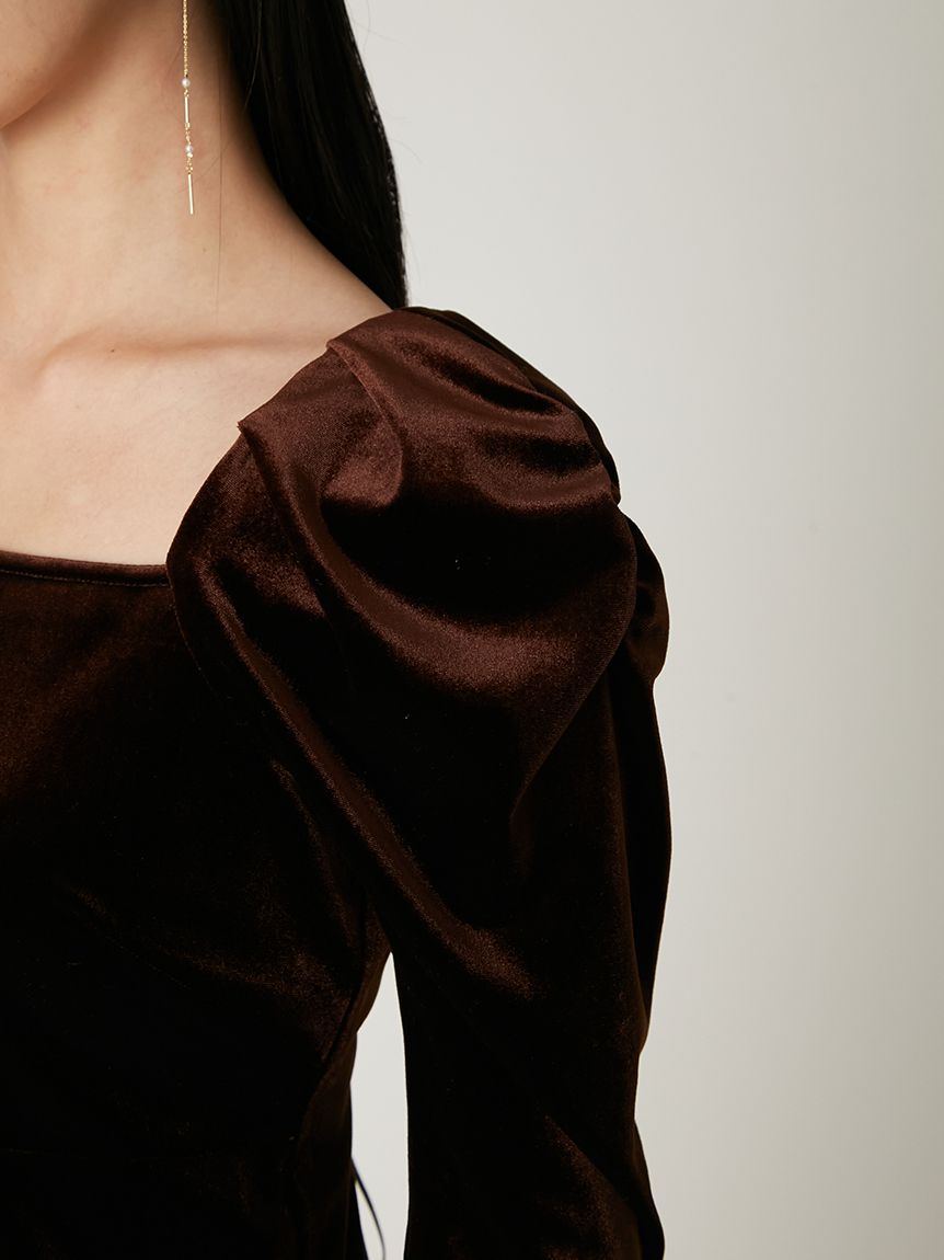 ベロアナローワンピース(マキシ・ロングワンピース)｜ワンピース｜FRAY