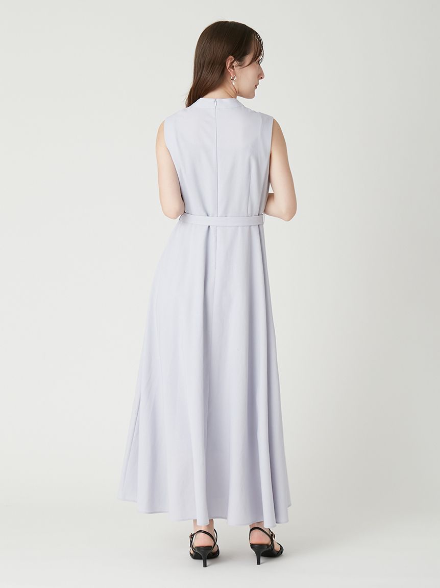 カシュクールベルトタックワンピース(マキシ・ロングワンピース