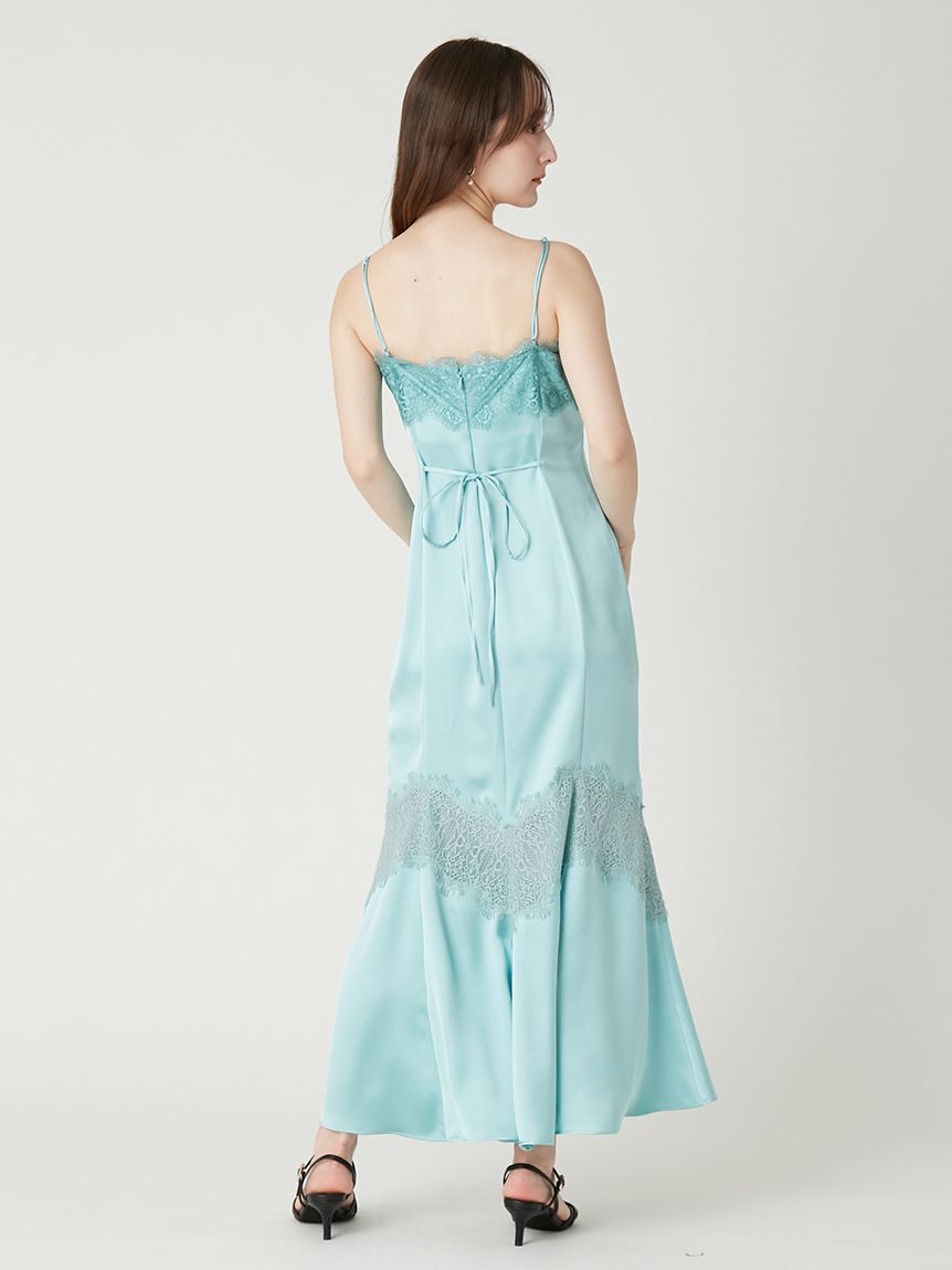 レーストリムマーメイドワンピース(マキシ・ロングワンピース