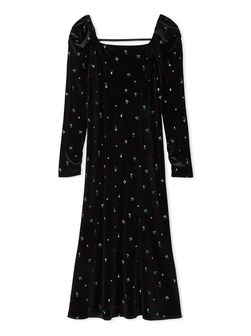 ベロアナローワンピース(マキシ・ロングワンピース)｜ワンピース｜FRAY