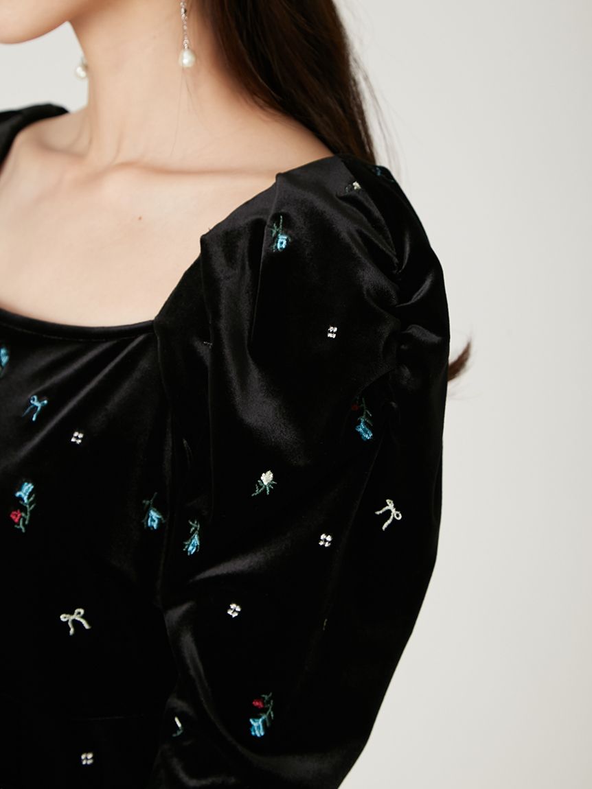 ベロアナローワンピース(マキシ・ロングワンピース)｜ワンピース｜FRAY