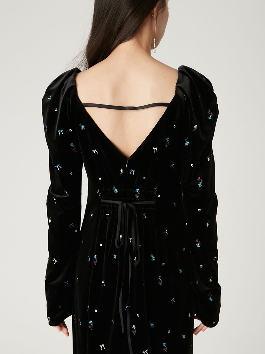 ベロアナローワンピース(マキシ・ロングワンピース)｜ワンピース｜FRAY