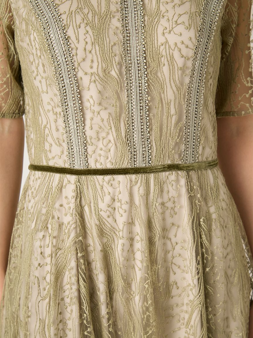 フローイングドットエンブロイダリードレス(ドレス)｜ワンピース｜FRAY