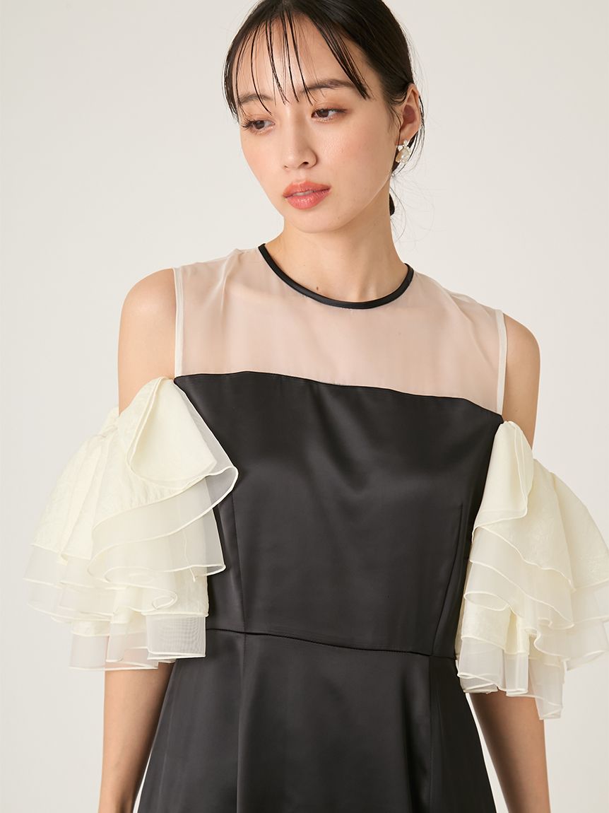 ラッフルスリーブドレス(ドレス)｜ワンピース｜FRAY I.D（フレイ