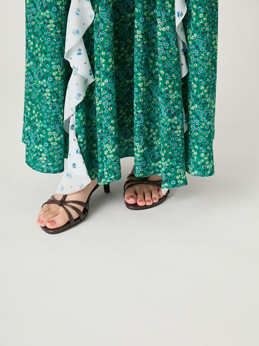FRAY I.D MADE WITH LIBERTY FABRIC】ラッフルキャミソールドレス