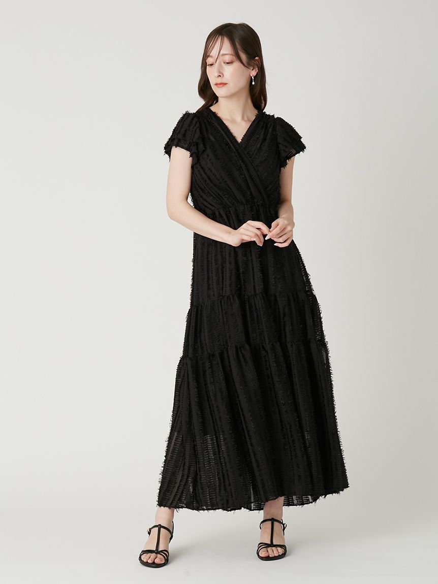 フレイアイディー　ジャガードワンピース　00サイズ FRAY I.D（フレイアイディー）の「【00サイズ】フリンジジャガード