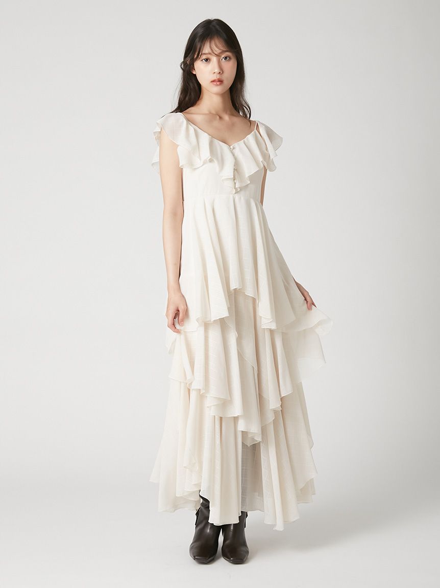 2wayフリルキャミワンピース(マキシ・ロングワンピース)｜ワンピース