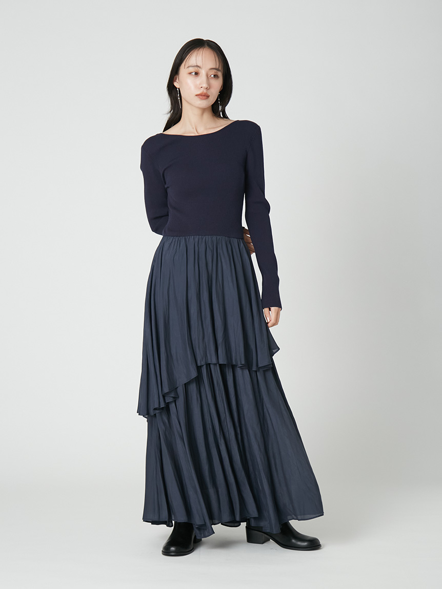 ニットドッキングワンピース(ニットワンピース)｜DRESS｜FRAY I.D