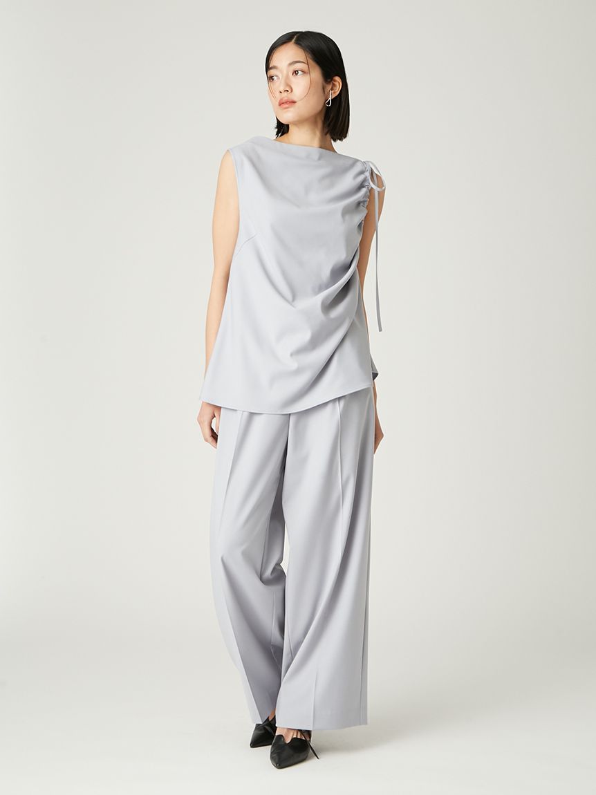 ドロストワイドパンツ／ウォッシャブル(ワイドパンツ)｜パンツ