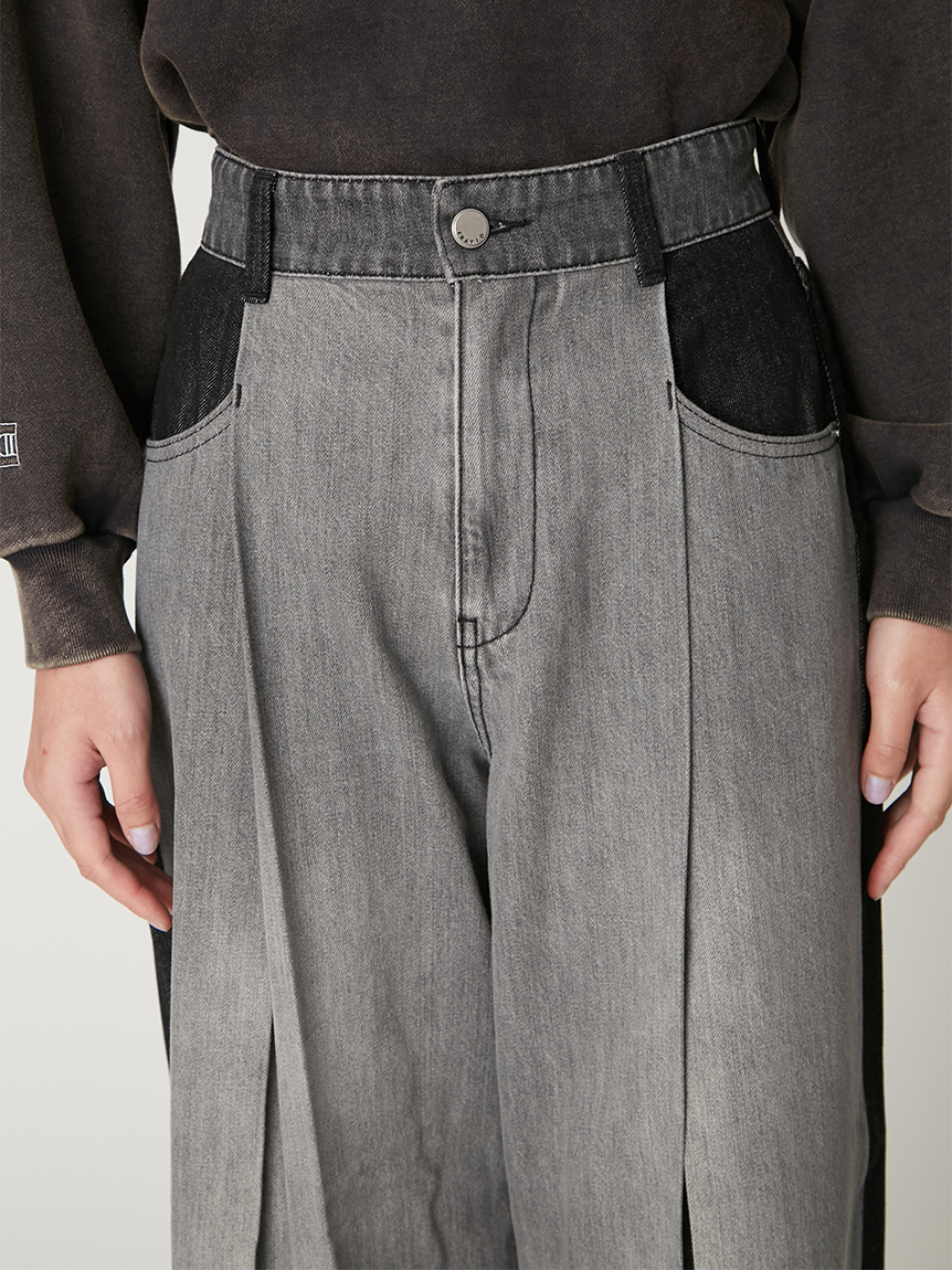 ボックスタックワイドデニムパンツ(ワイドパンツ)｜パンツ｜FRAY