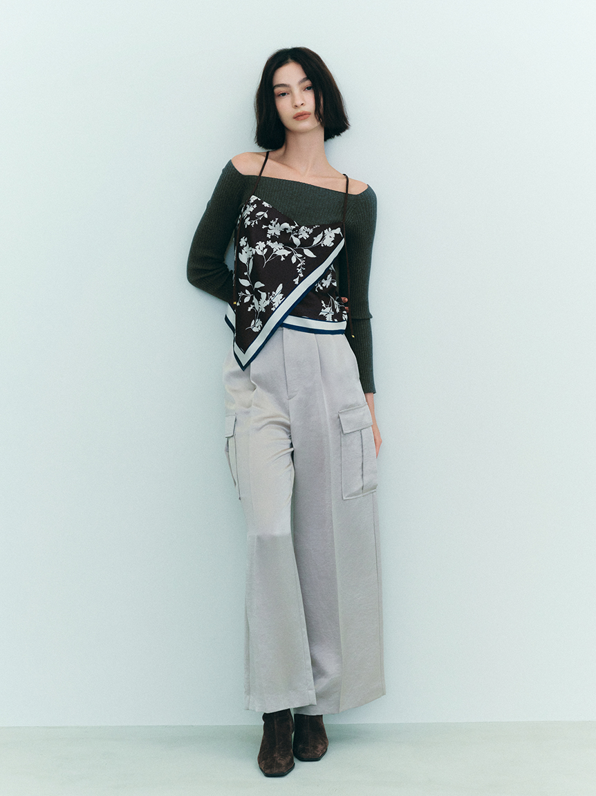 サテンカーゴパンツ(ロングパンツ)｜パンツ｜FRAY I.D（フレイ