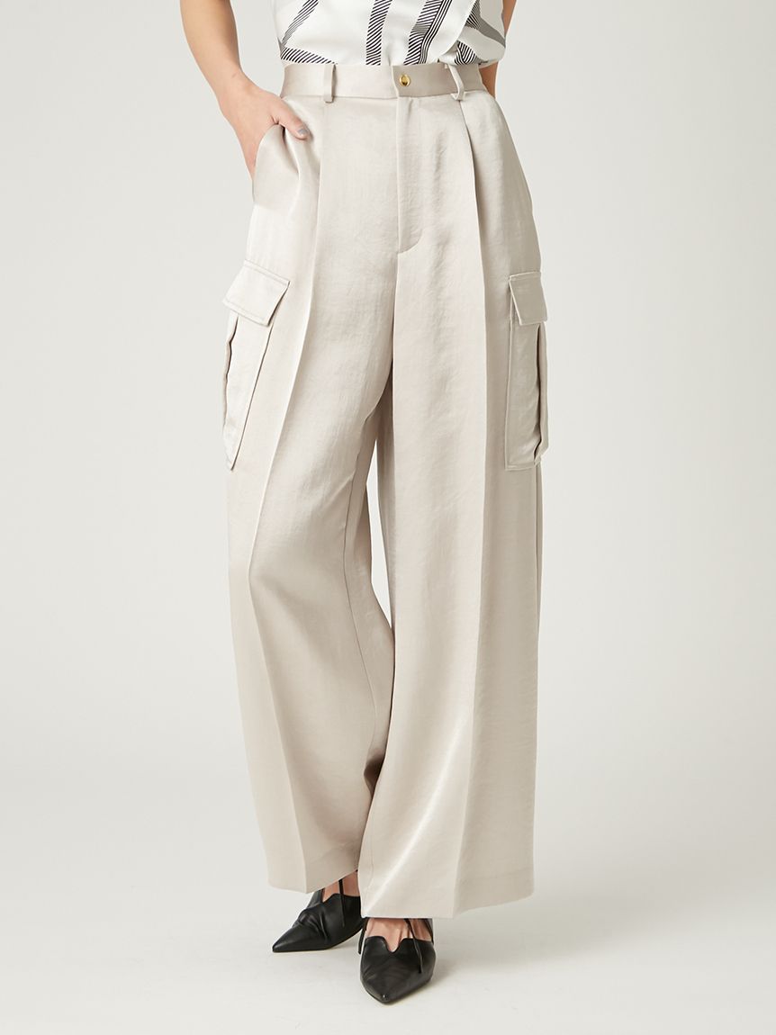 さらさま専用ligdot⭐︎サテンカーゴパンツ⭐︎ワイドパンツ