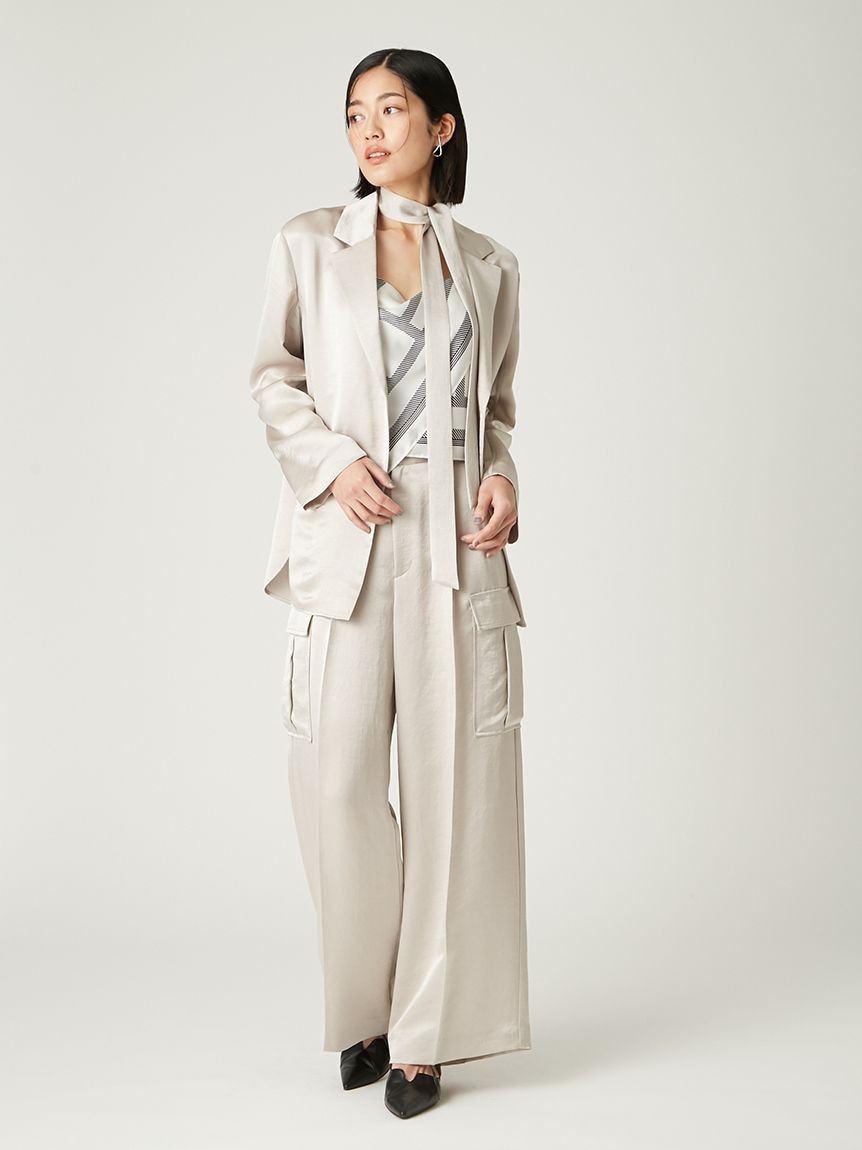 サテンカーゴパンツ(ロングパンツ)｜パンツ｜FRAY I.D（フレイ