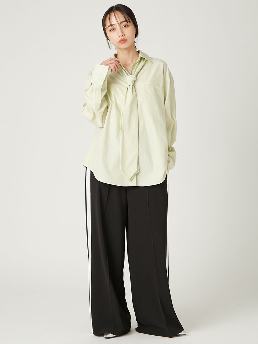 琳ページ バイカラーラインパンツ(ロングパンツ)｜パンツ｜FRAY I.D