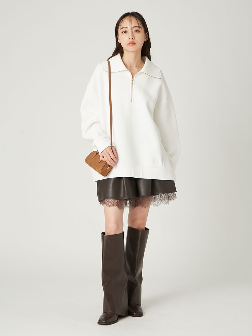 Ganni レザーライウエストショートパンツ Ganni レザーライウエストショートパンツ