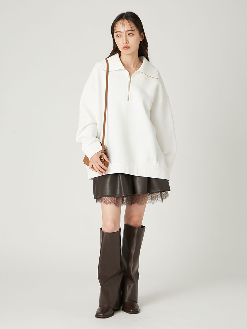 【FRAY I.D】　フレアショートパンツ ダブルサテンショートパンツ（ショートパンツ）｜FRAY I.D