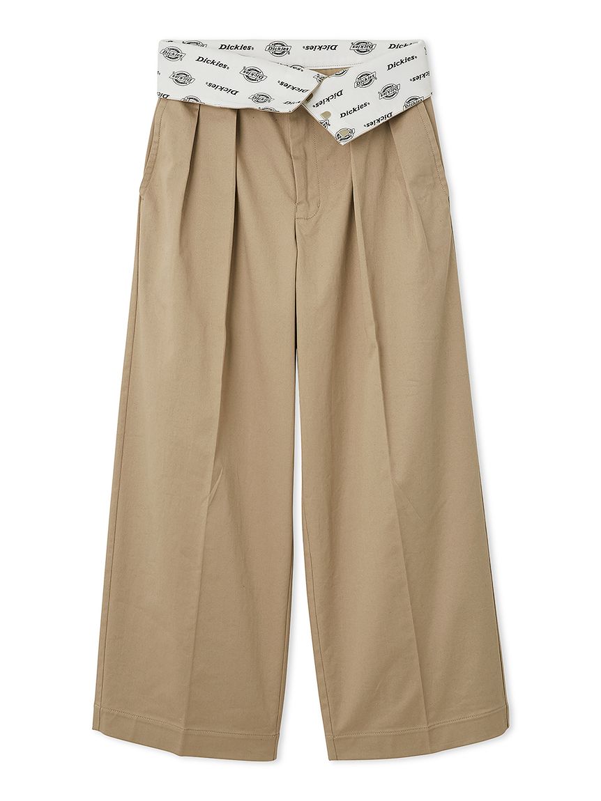 びぃ出品　リクエスト品 FRAY I.D｜Dickies】ツータックワイドツイルパンツ(ロングパンツ