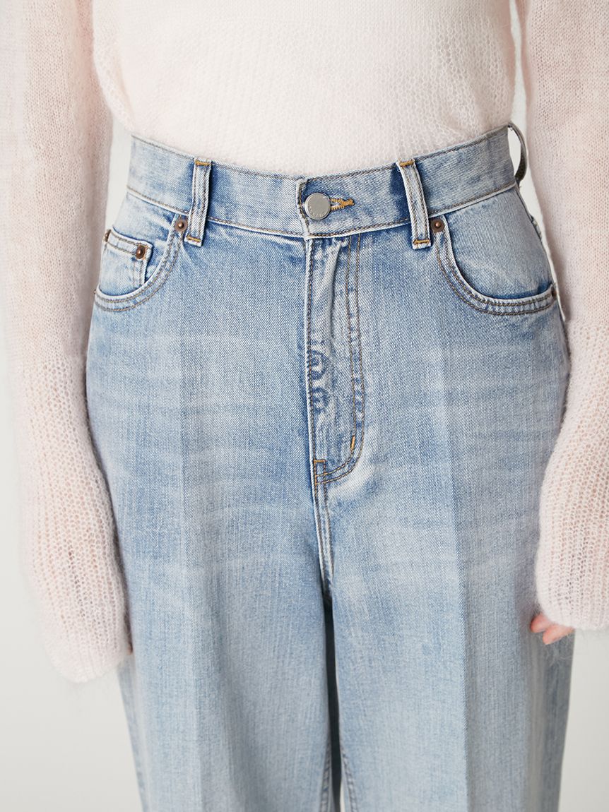 ハイウエストセンタープレスワイドデニム(ロングパンツ)｜パンツ｜FRAY