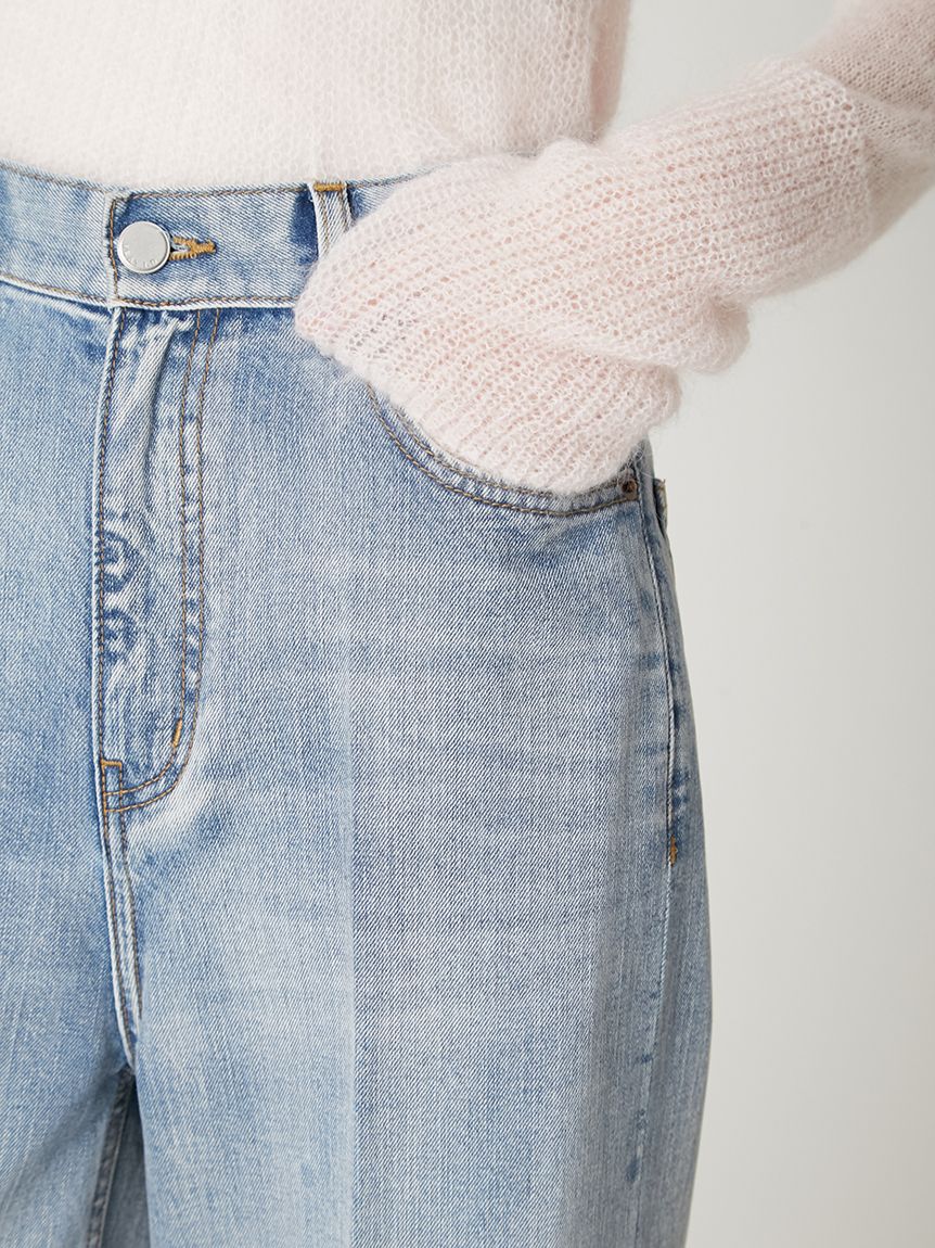 ハイウエストセンタープレスワイドデニム(ロングパンツ)｜パンツ｜FRAY