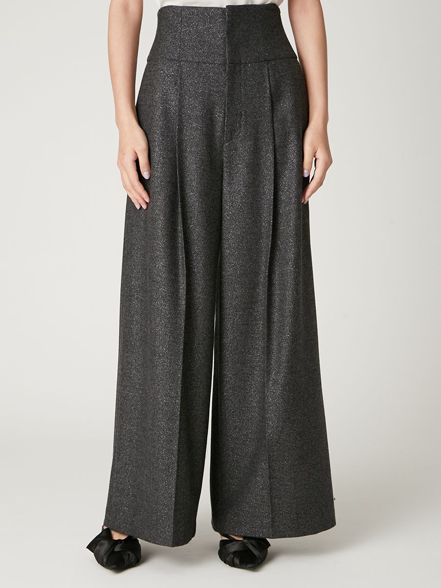 ハイウエストタックワイドパンツ(ロングパンツ)｜パンツ｜FRAY I.D