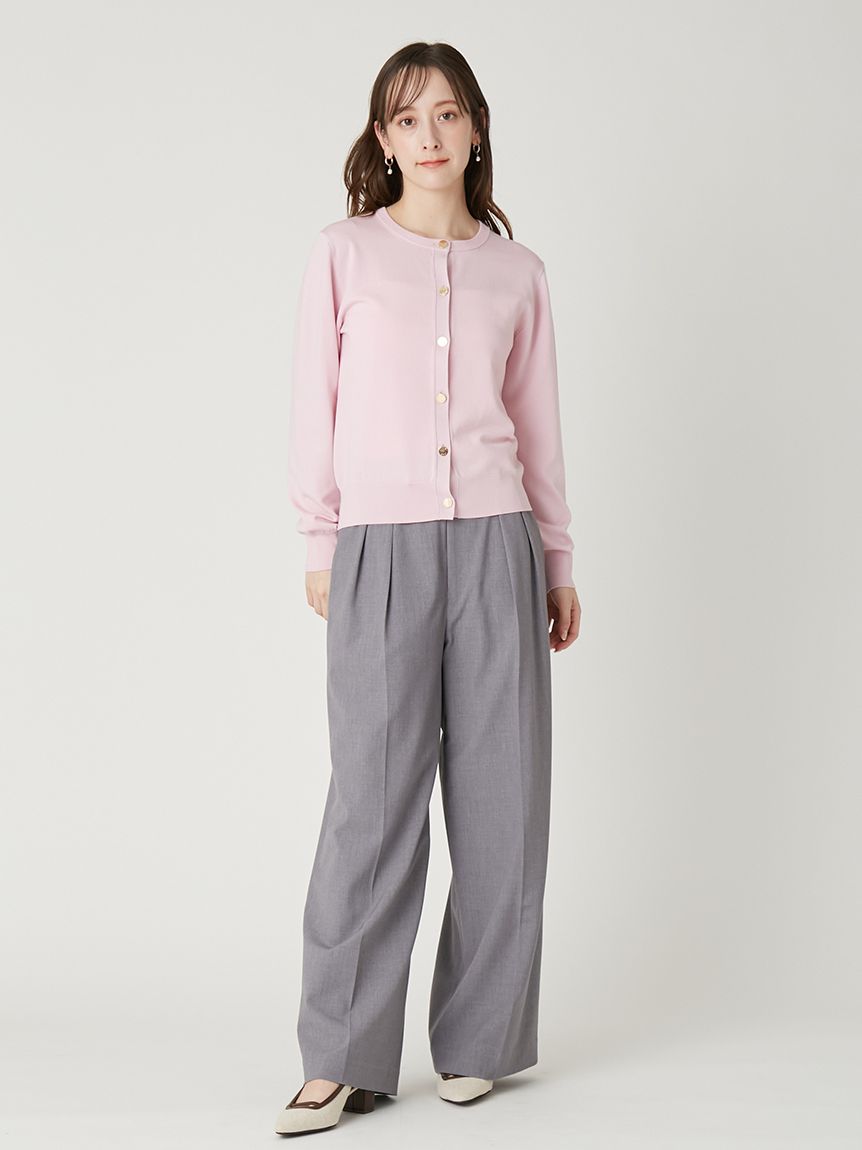 セミワイドストレートパンツ／ウォッシャブル(ロングパンツ)｜パンツ