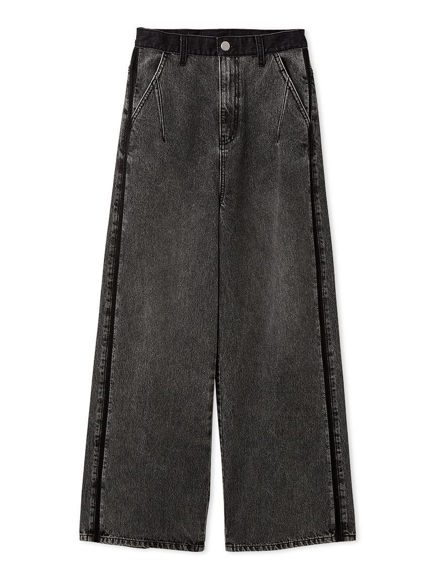 サイドラインワイドデニムパンツ(ロングパンツ)｜パンツ｜FRAY I.D