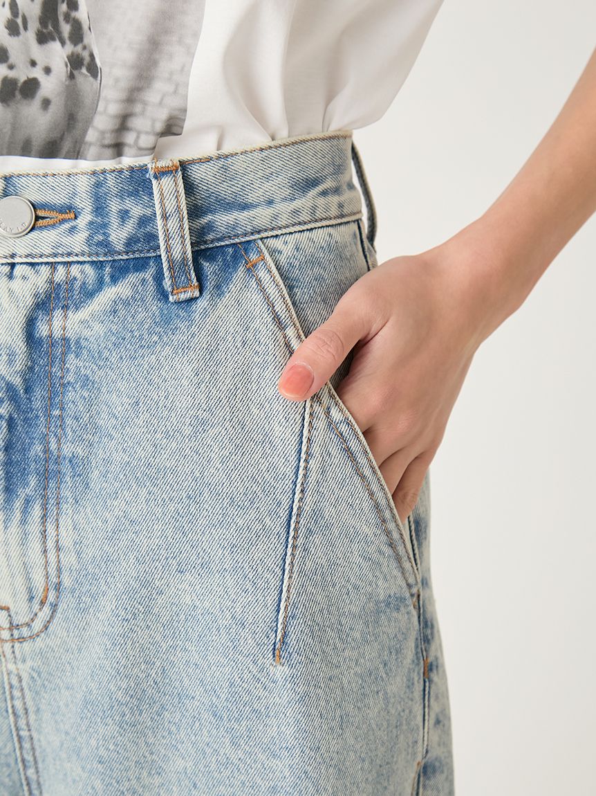 サイドラインワイドデニムパンツ(ロングパンツ)｜パンツ｜FRAY I.D