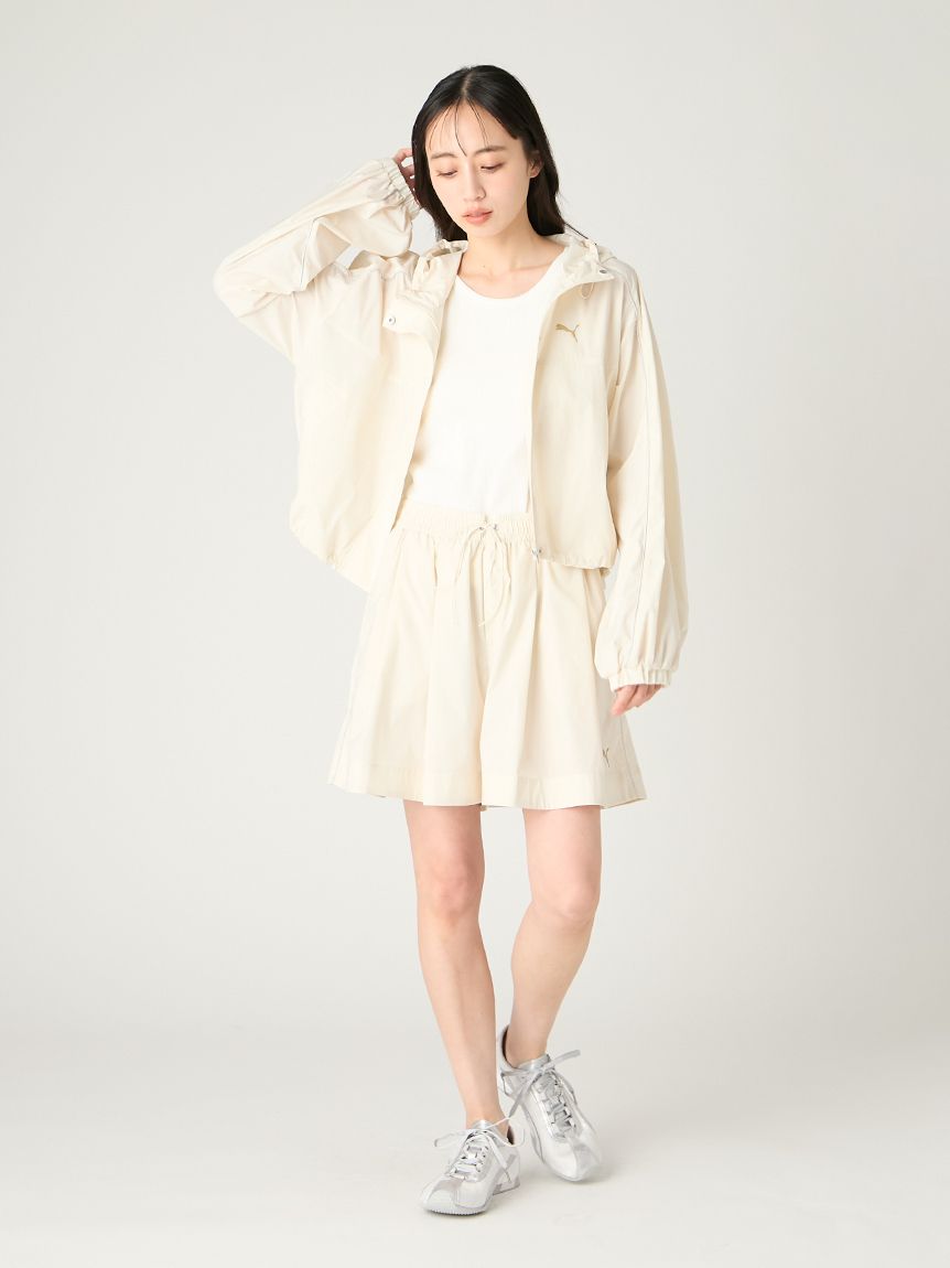 ショートパフィープルオーバー FRAY I.D×PUMA】ナイロンショートパンツ／UVカット・撥水(ショート