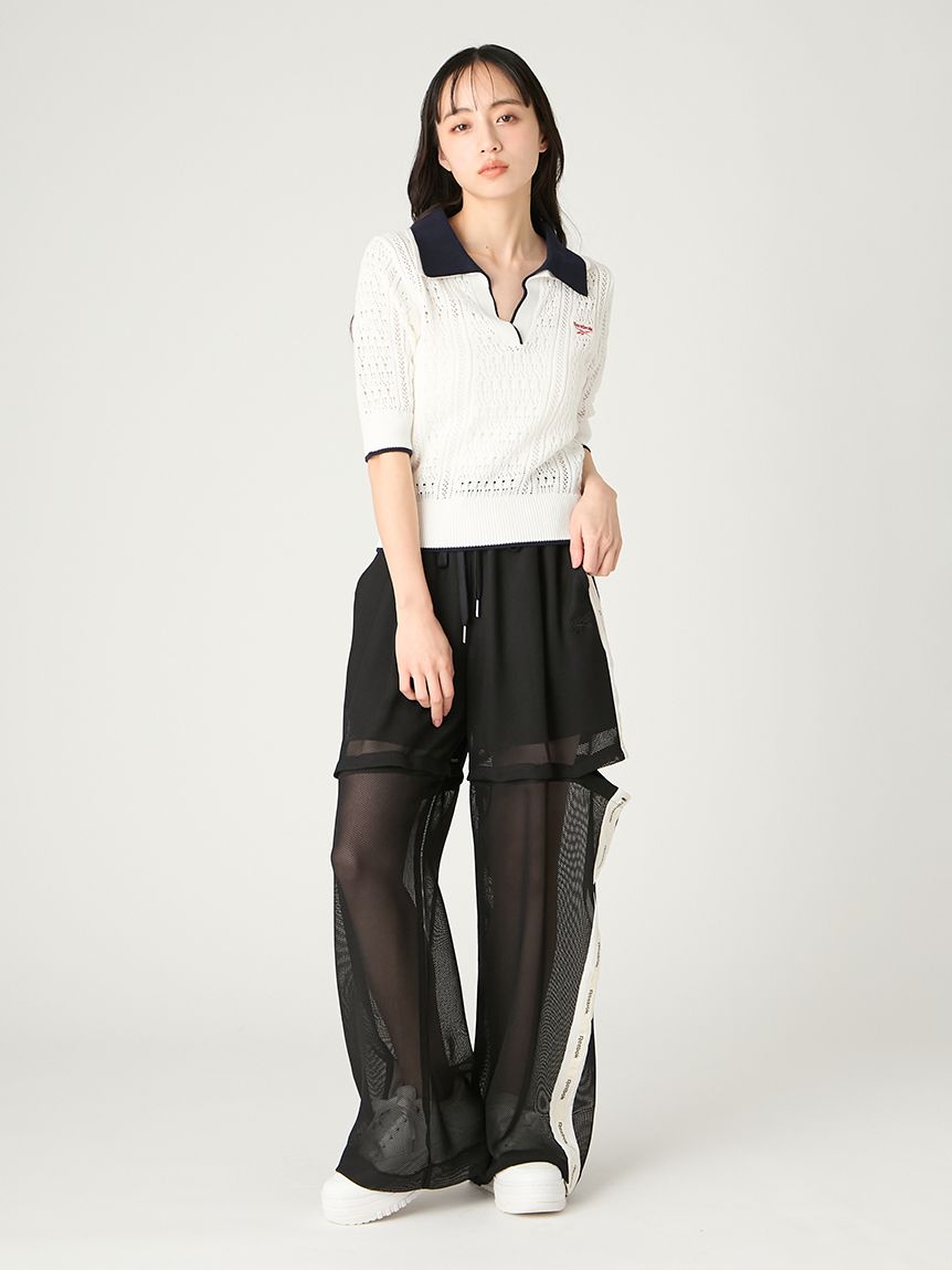 uFit RELEASER フィジークフレーム ストレッチライトパンツ　セット Reebok×FRAY I.D】3wayシアーメッシュラインパンツ(ロングパンツ