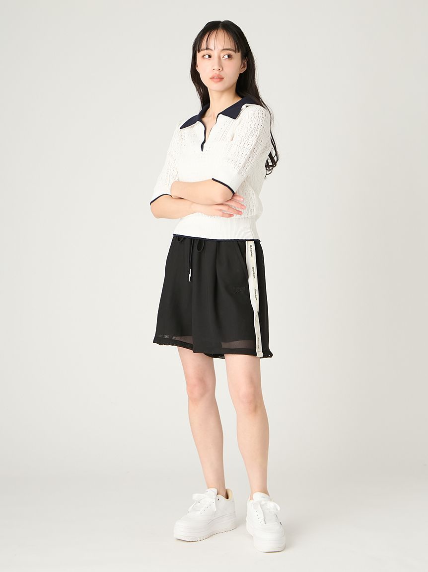Reebok×FRAY I.D】3wayシアーメッシュラインパンツ(ロングパンツ