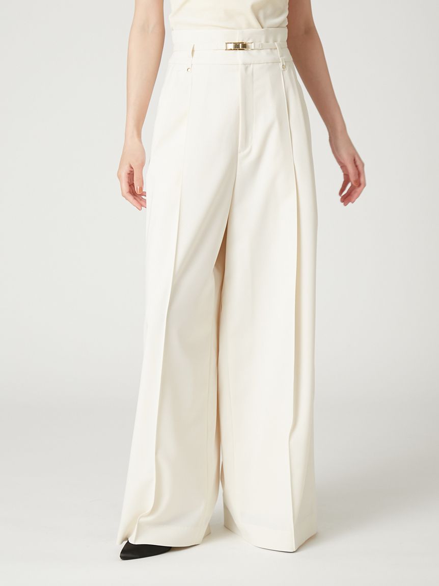 ベルトセットハイウエストタックパンツ(ロングパンツ)｜PANTS｜FRAY