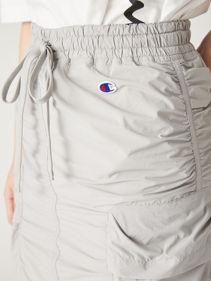 Champion】シャーリングストレートスカート(ロングスカート