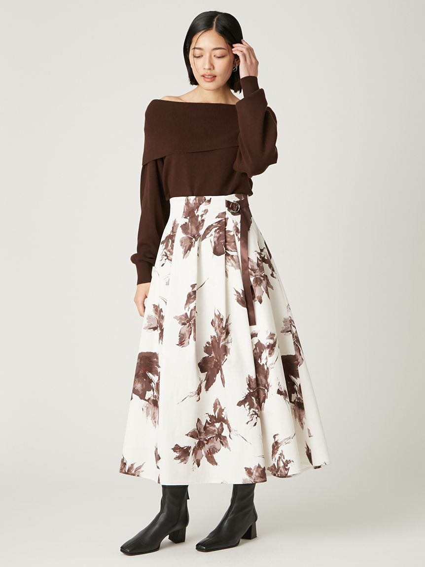 ブラッシュフラワースカート(ロングスカート)｜スカート｜FRAY I.D