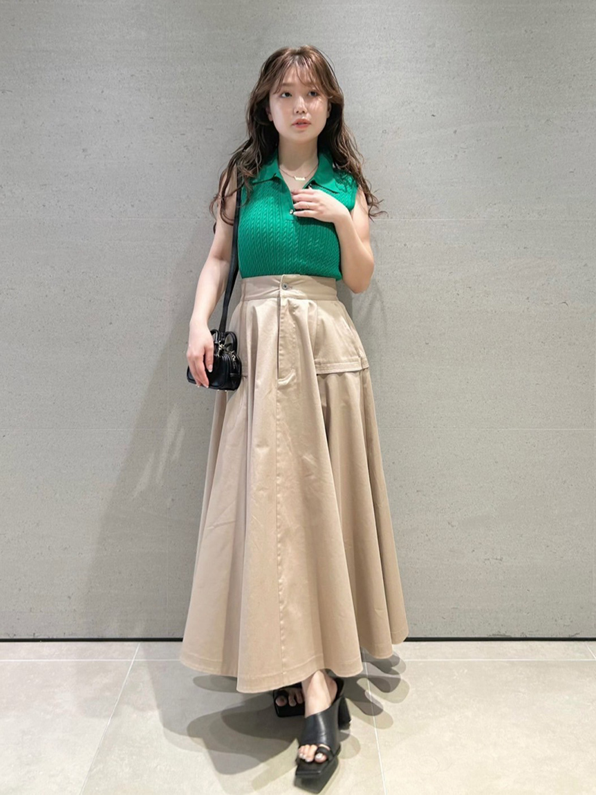スカート A FERRETTI FW25 SKIRT (A0107 6641 0555) Frill High-Waisted Skirt with Suspenders – axes femme from JAPAN