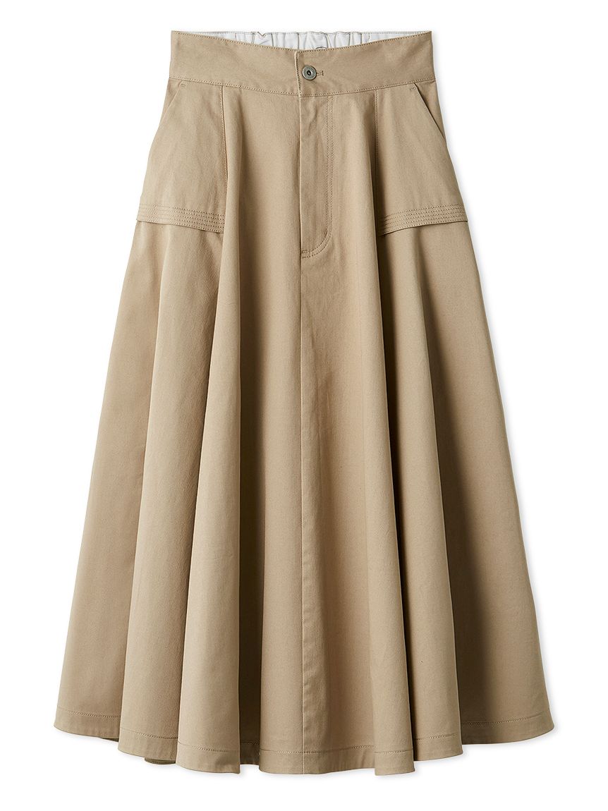 FRAY I.D｜Dickies】チノフレアスカート(ロングスカート