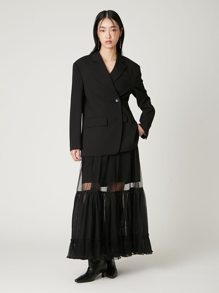 プリーツヘムチュールスカート(ロングスカート)｜スカート｜FRAY I.D