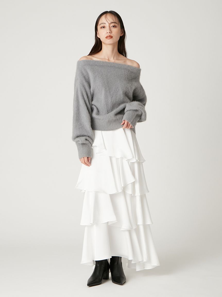 フレイ アイディー フィブリルサテンロングスカート FWFS204518 レディース BRW 日本 0 (日本サイズ7 号相当) 新作！フィブリルサテンロングスカート | FRAY I.D | ショップブログ