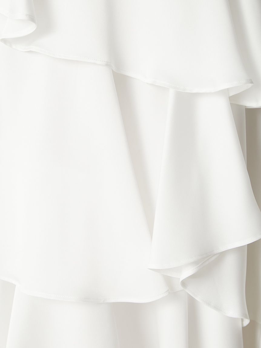 サテンランダムティアードスカート(ロングスカート)｜スカート｜FRAY