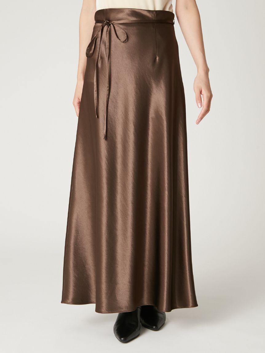 ハイウエストサテンナロースカート(ロングスカート)｜スカート｜FRAY