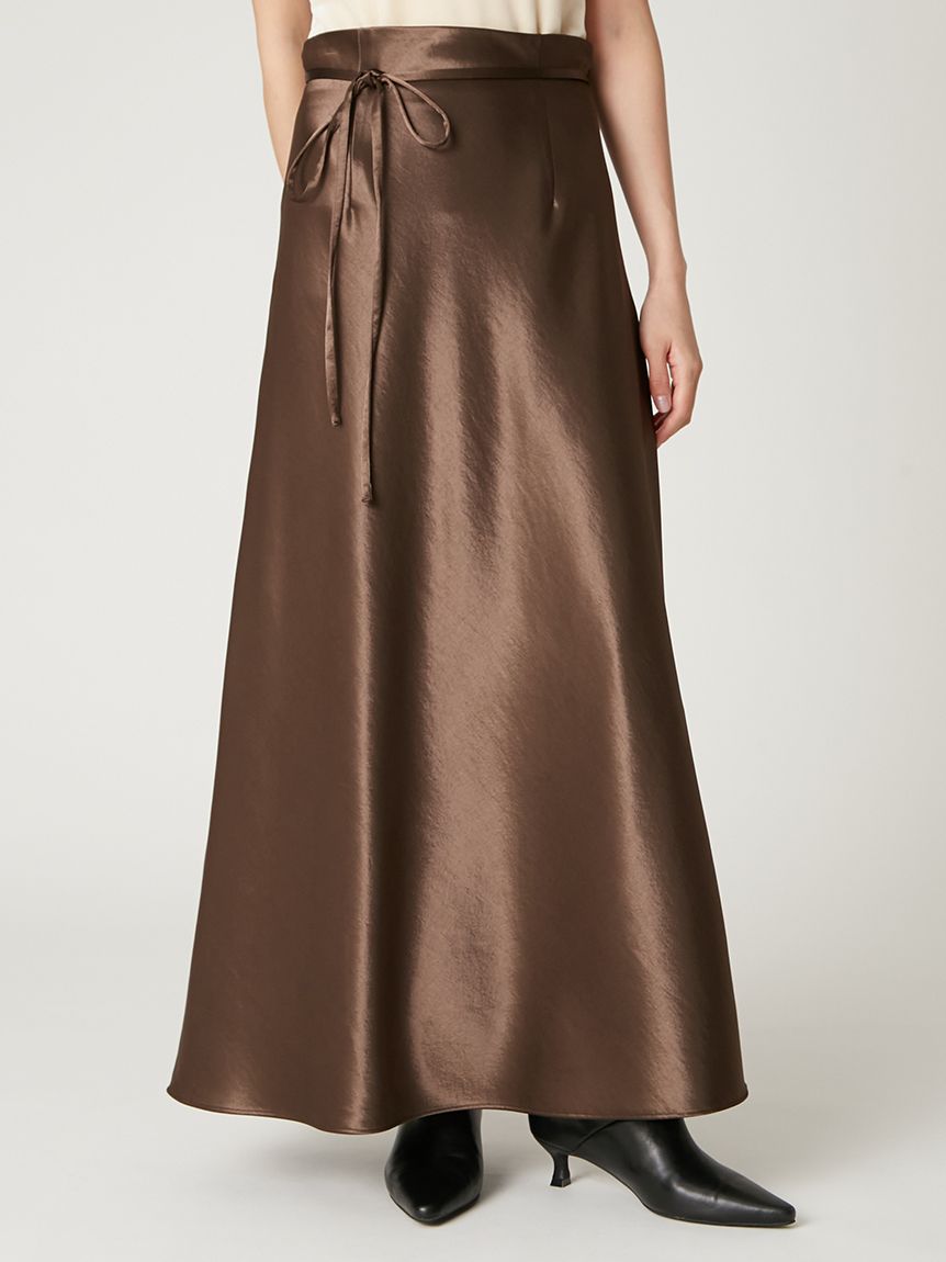 ハイウエストサテンナロースカート(ロングスカート)｜スカート｜FRAY
