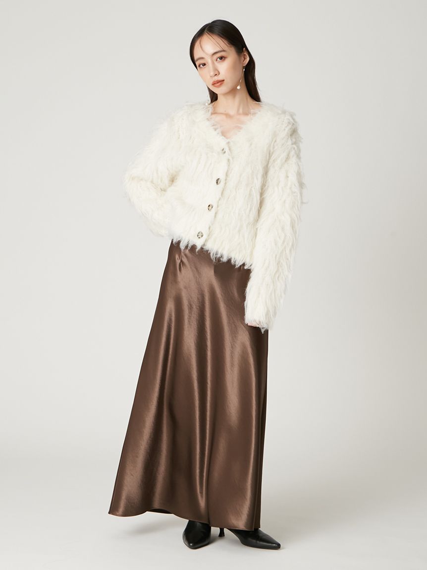 5914ページです☆ ハイウエストサテンナロースカート(ロングスカート)｜スカート｜FRAY