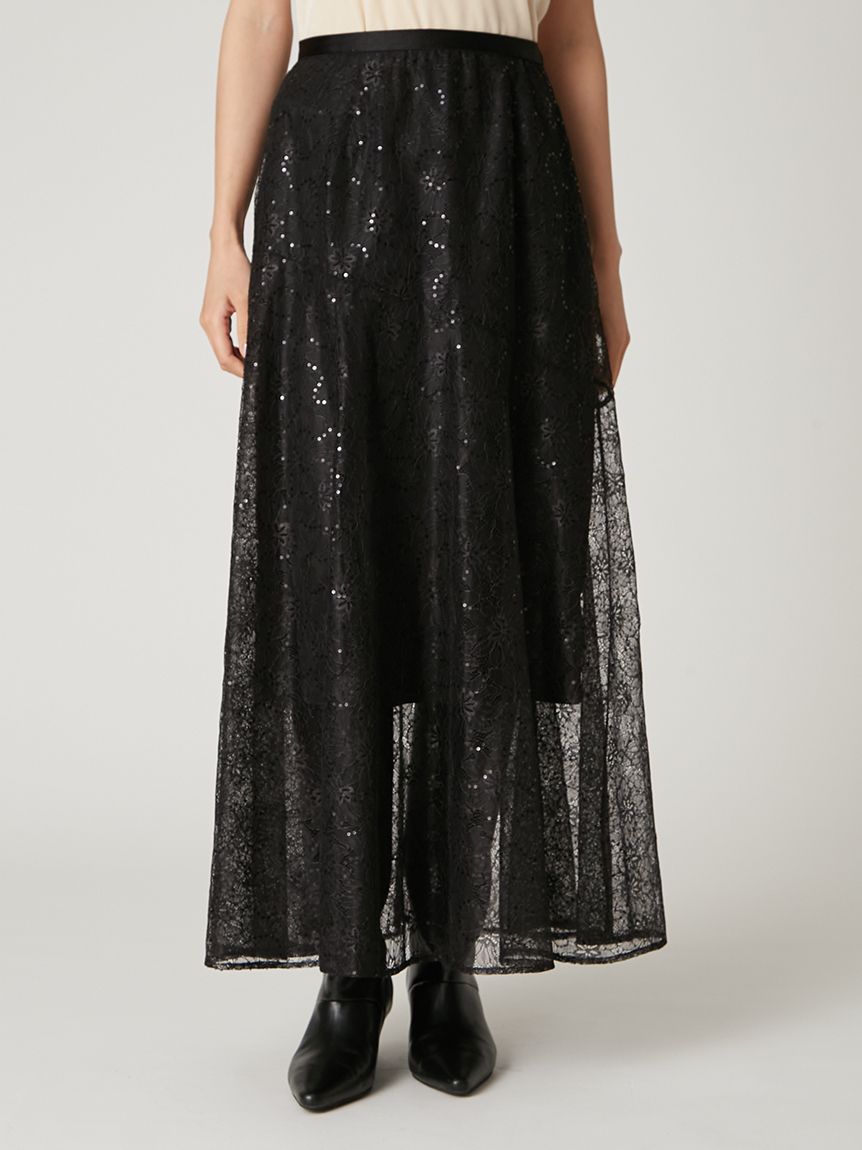 レースフレアスカート(ロングスカート)｜スカート｜FRAY I.D（フレイ