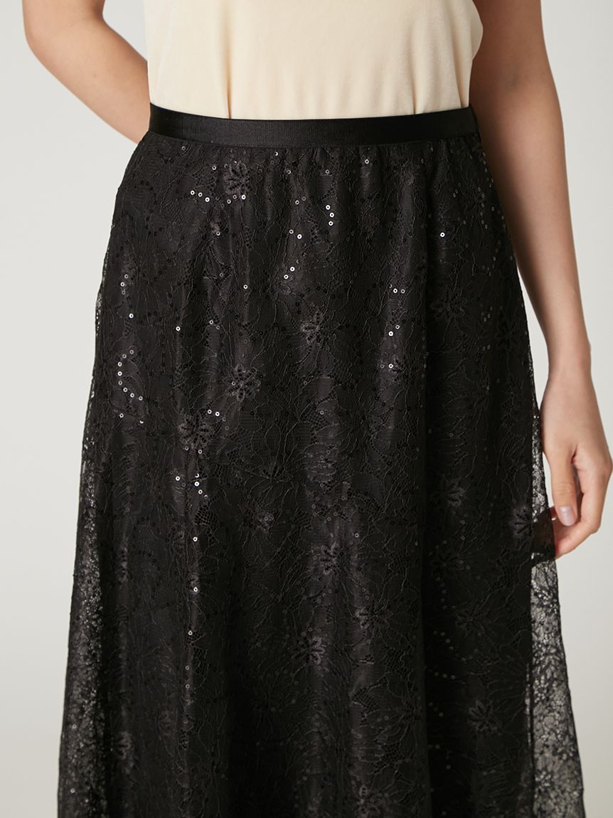レースフレアスカート(ロングスカート)｜スカート｜FRAY I.D（フレイ
