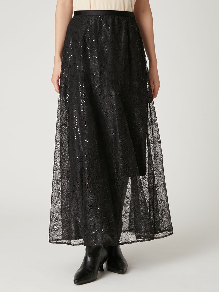 レースフレアスカート(ロングスカート)｜スカート｜FRAY I.D（フレイ