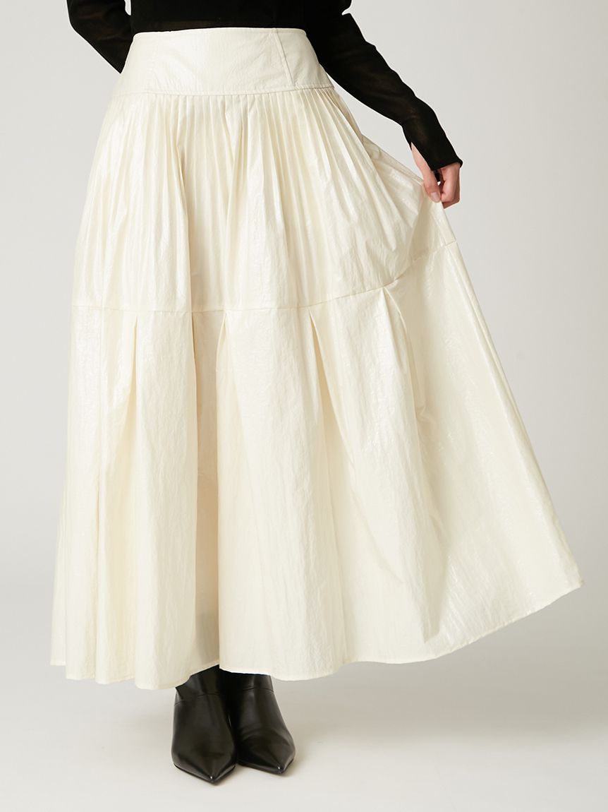 プリーツティアードタフタスカート(ロングスカート)｜スカート｜FRAY