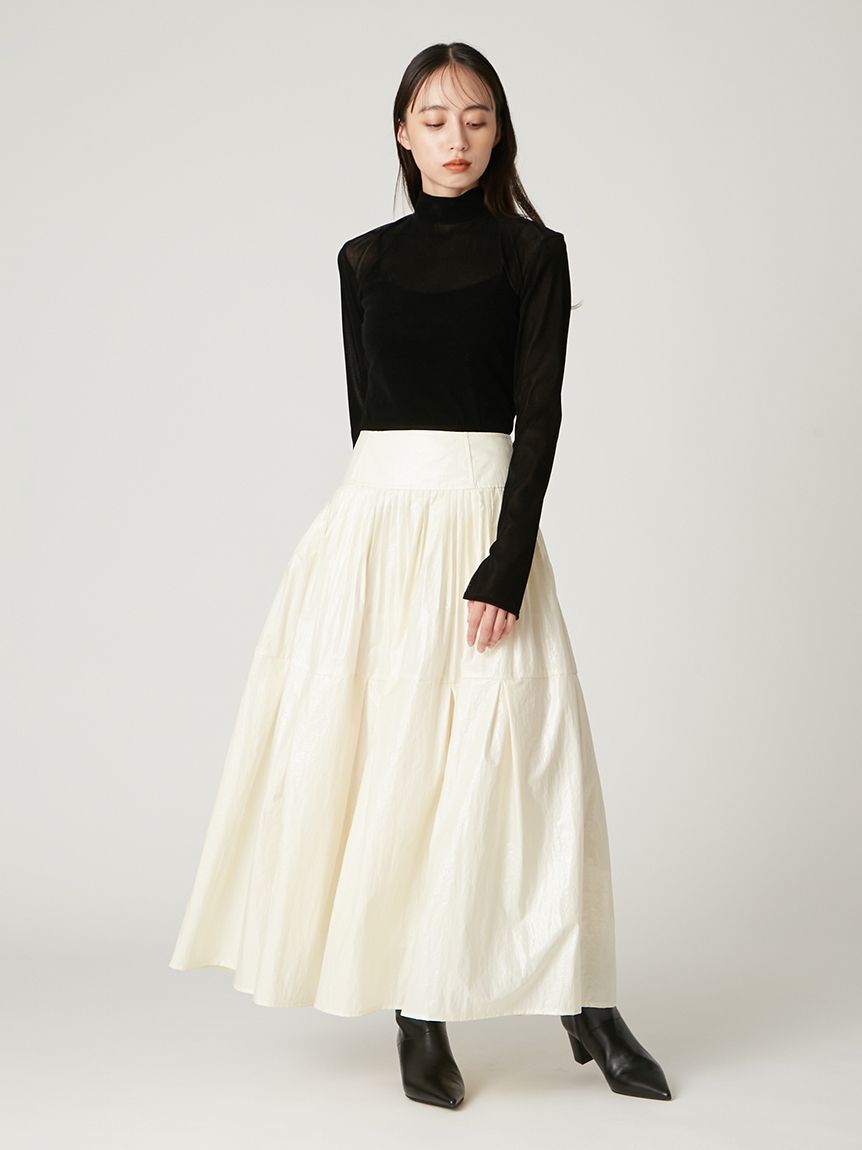 プリーツティアードタフタスカート(ロングスカート)｜スカート｜FRAY