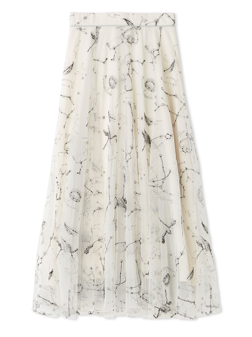エトワールエンブロイダリーチュールスカート(ロングスカート