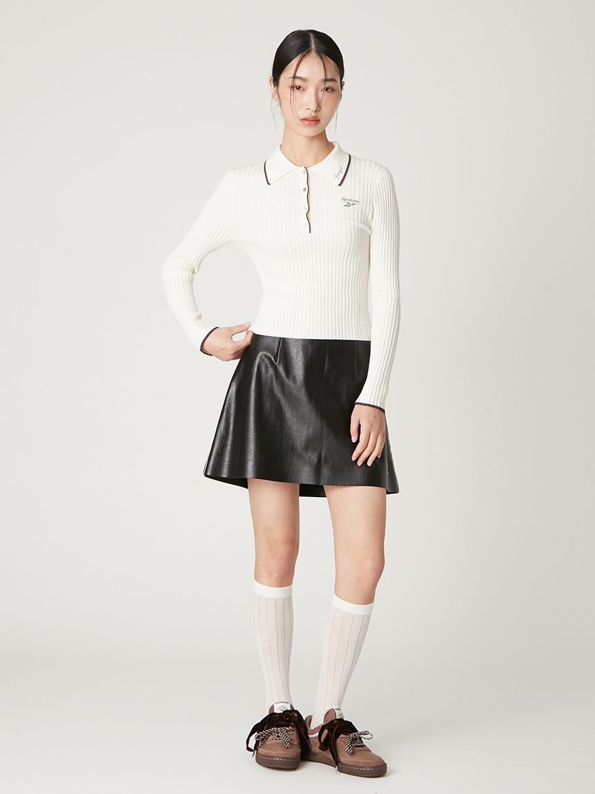 Reebok× FRAY I.D】サイドパイピングミニスカート(ミニスカート