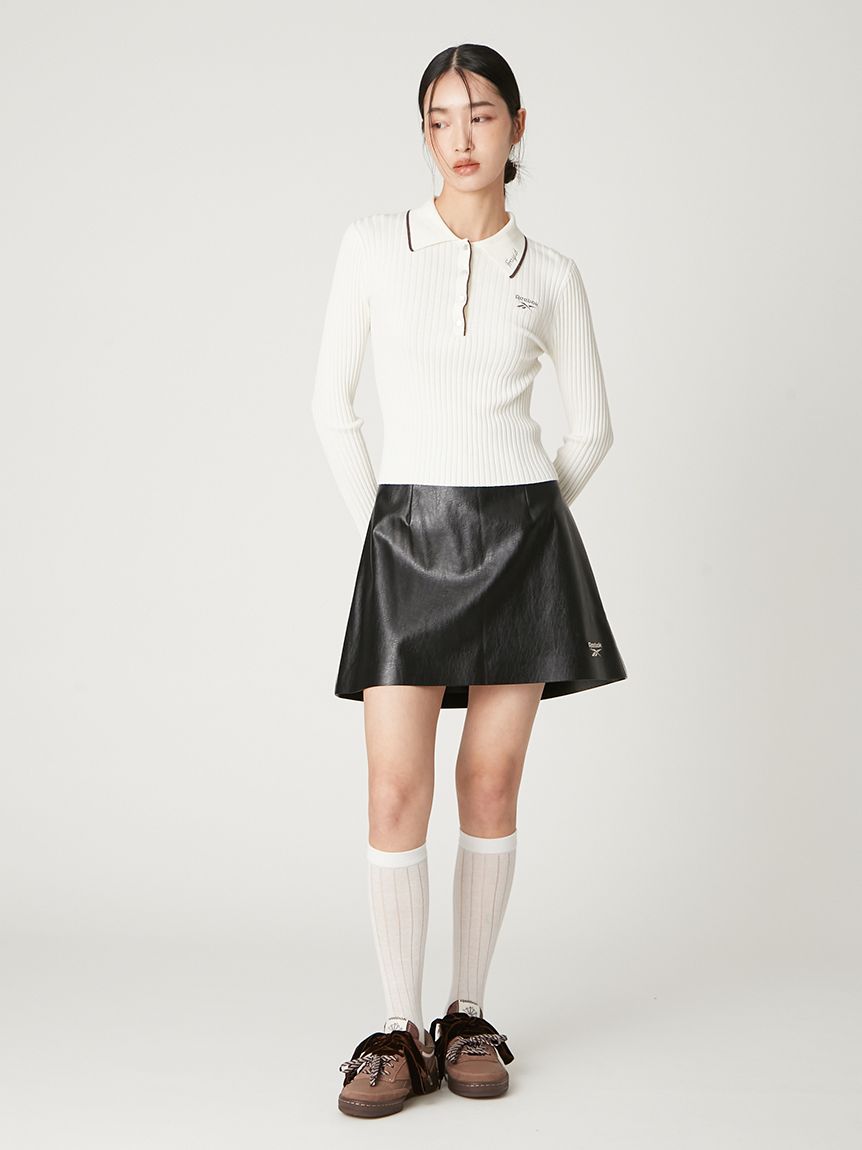 Reebok× FRAY I.D】サイドパイピングミニスカート(ミニスカート