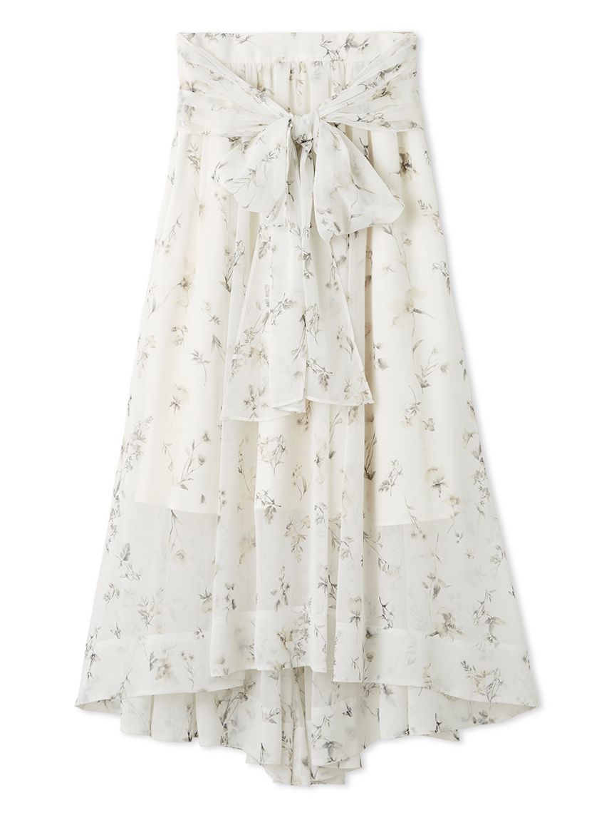 サッシュリボンフレアスカート(ロングスカート)｜スカート｜FRAY I.D